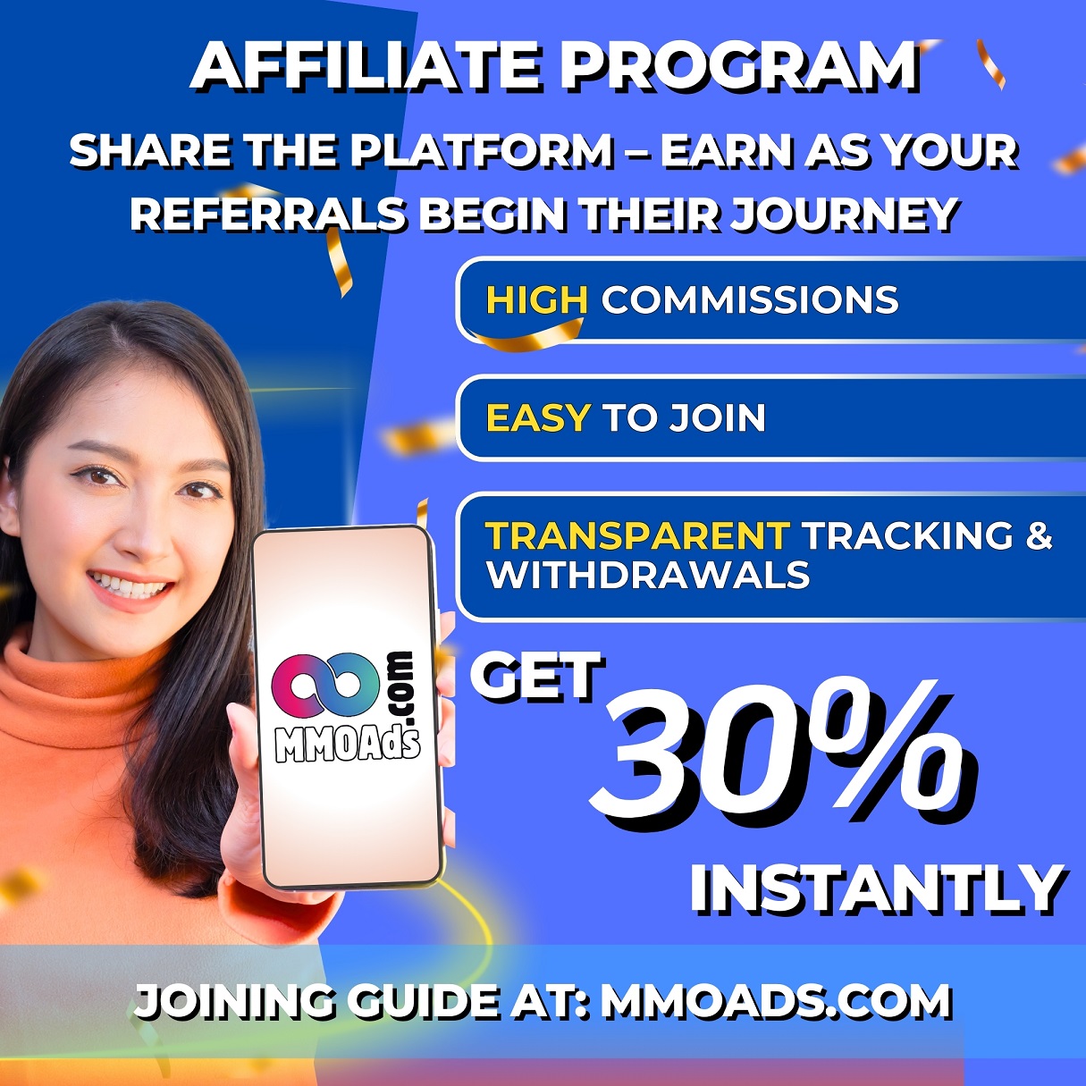 MMOAds - Automatic Advertising Link Generator Software